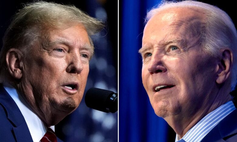 Trump ‘threatens’ Biden with image of president kidnapped and bound in back of Maga truck