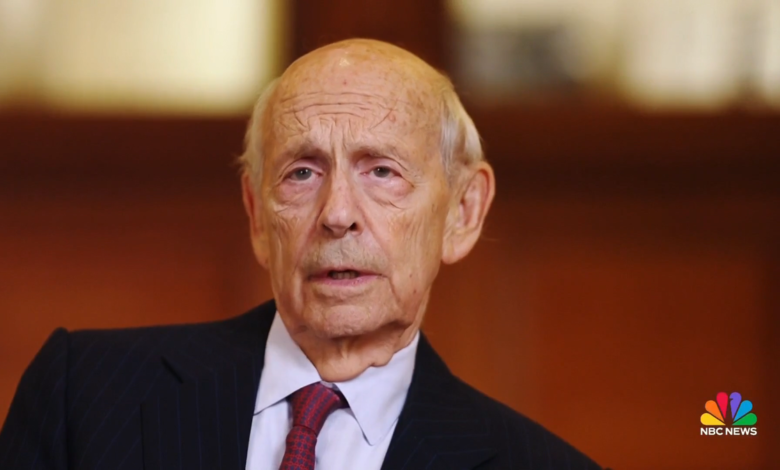 Former Supreme Court Justice Stephen Breyer signals support for term limits