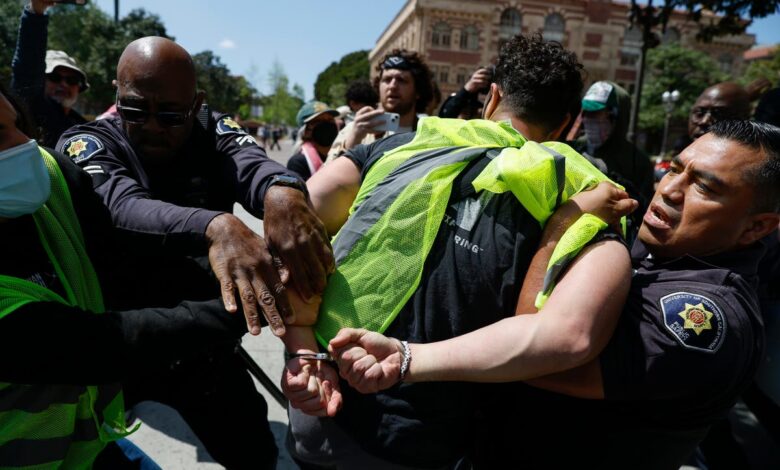 Pro-Palestine protests spread to more colleges with Texas students arrested and encampment erected at USC: Live