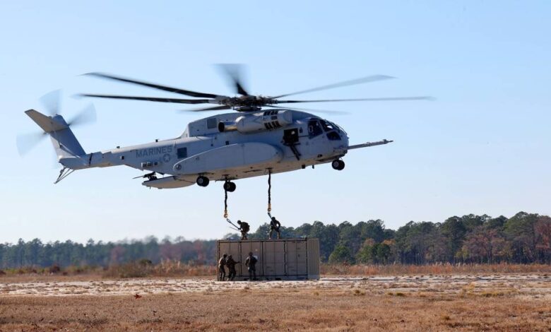 Marine Corps delays 1st deployment of new heavy-lift helicopter to 2026