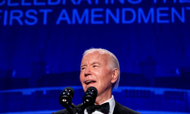 Biden quips Trump is facing ‘Stormy weather’ at White House Correspondents’ dinner