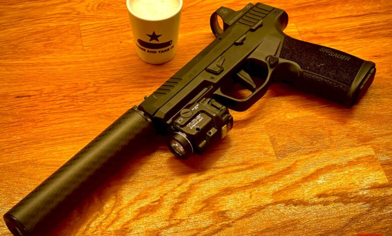 POTD: SIG Sauer P322 .22LR – A-Tec Wave Carbon Suppressor