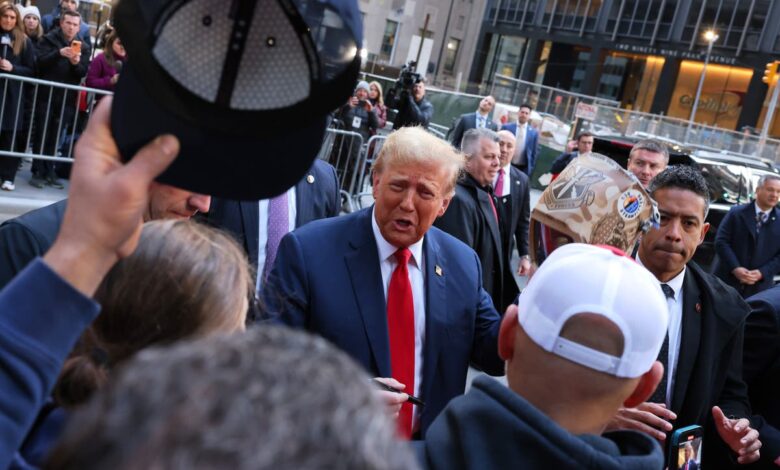 Trump vows to beat Biden in New York as he goes into campaign mode on morning of criminal trial