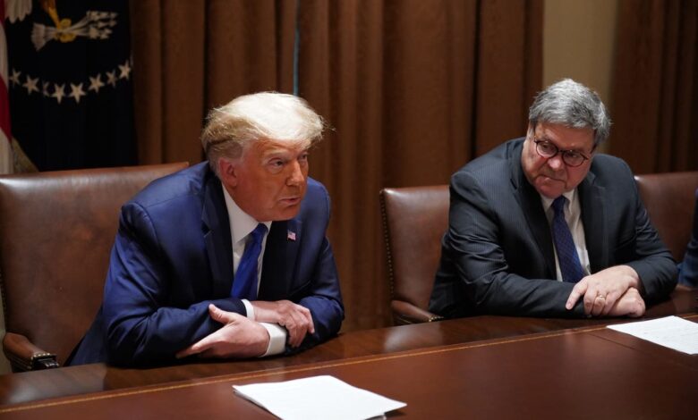 Bill Barr says he will vote ‘the Republican ticket’ – despite once calling Trump a ‘9-year-old child’