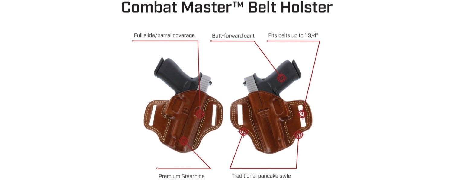 Galco's Combat Master Belt Holster Available for Medium-Frame Revolvers