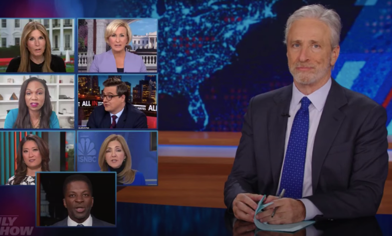 Jon Stewart in rant about ‘mundane’ Trump trial