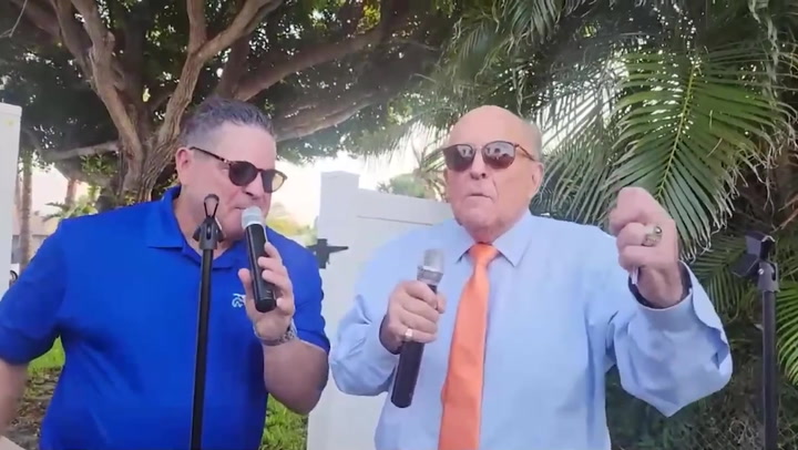 Watch: Rudy Giuliani sings ‘New York, New York’ at birthday party | News