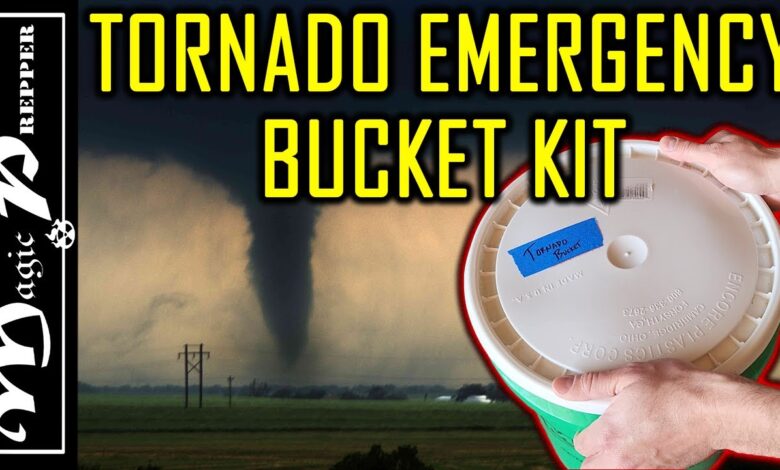 Tornado Emergency Kit in a Bucket