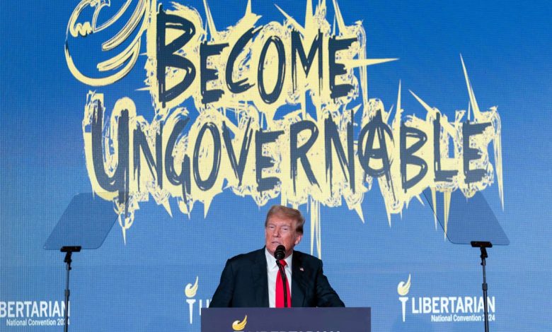 Trump tries to rewrite what happened at Libertarian Convention after he was booed on stage