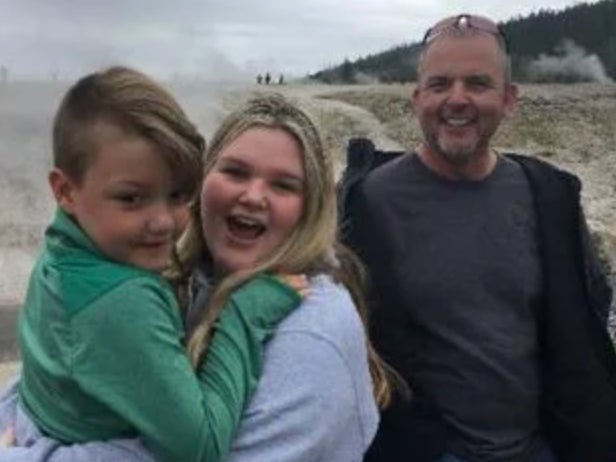 Tylee Ryan and JJ Vallow pictured with their uncle Alex Cox just days before they were killed in 2019