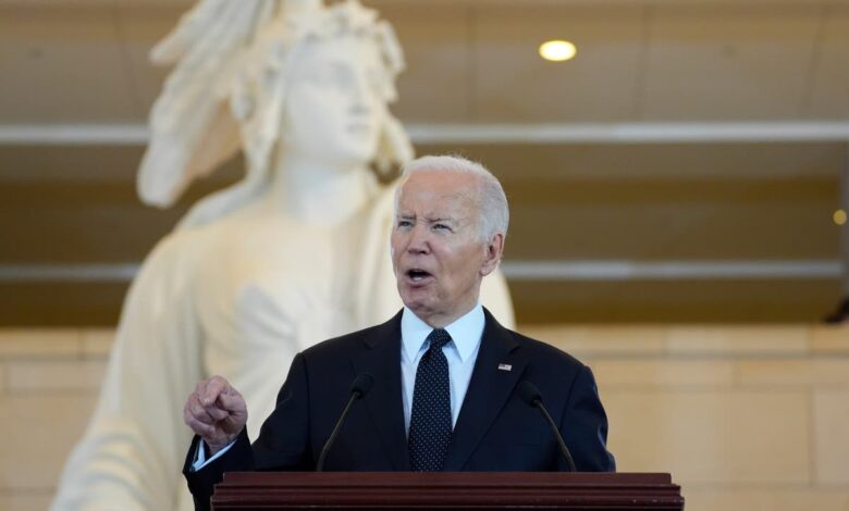 Biden warns of ‘ferocious surge in antisemitism’ amid continued campus protests over Israel-Hamas war