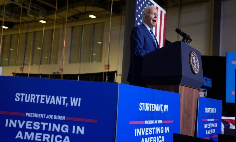 Biden trolls Trump by unveiling new bn facility on site of failed FoxConn plant