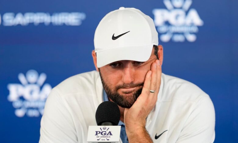 Scottie Scheffler says ‘stretching in a jail cell was a first’ after arrest at PGA Championship