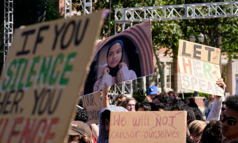 USC valedictorian whose speech was canceled in Israel row shares redacted version