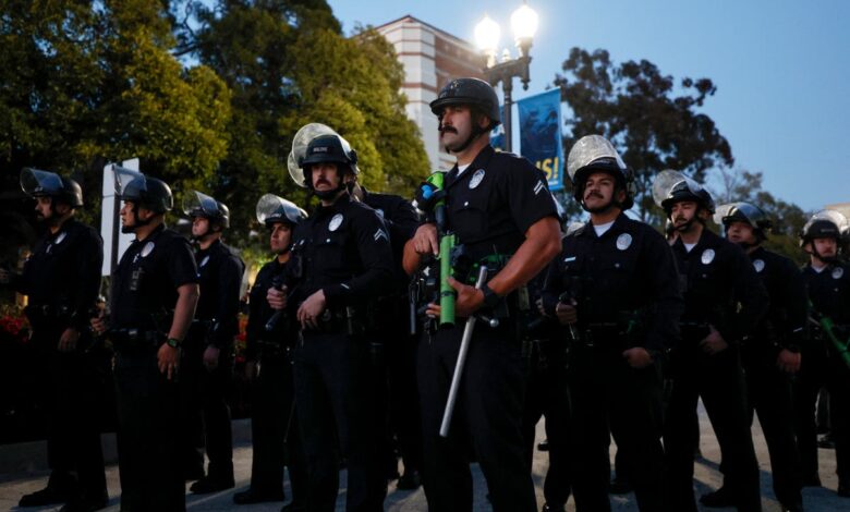 Watch live: Police enter pro-Palestine UCLA encampment after students refuse to disperse