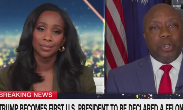 Republican VP hopeful Tim Scott flounders on CNN when confronted with Trump revenge plan