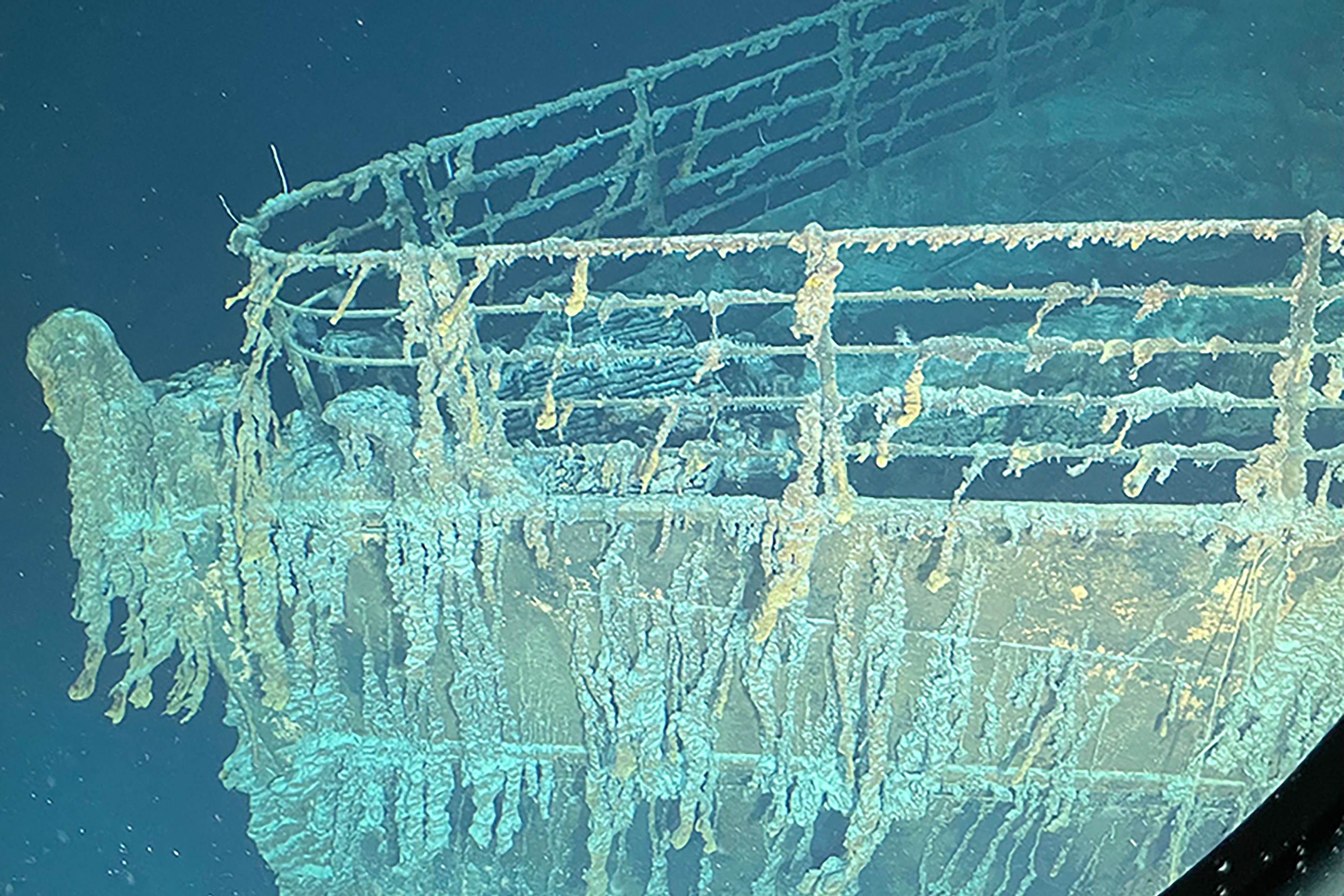 The Titan submersible lost contact with surface vessels during a dive to the wreck of the Titanic on Sunday (OceanGate Expeditions/PA)