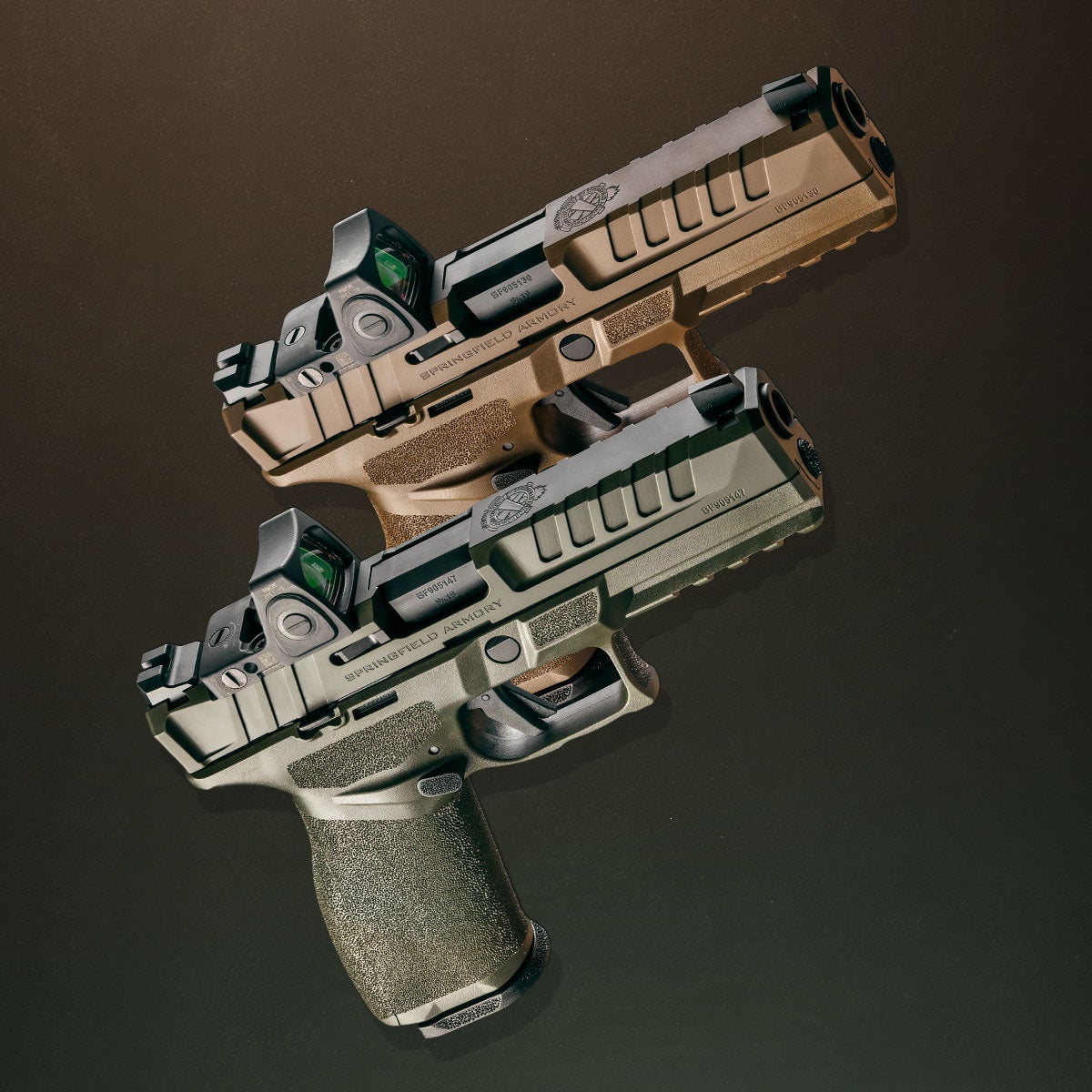 New Cerakoted OD Green & Desert FDE Echelon Pistols from Springfield