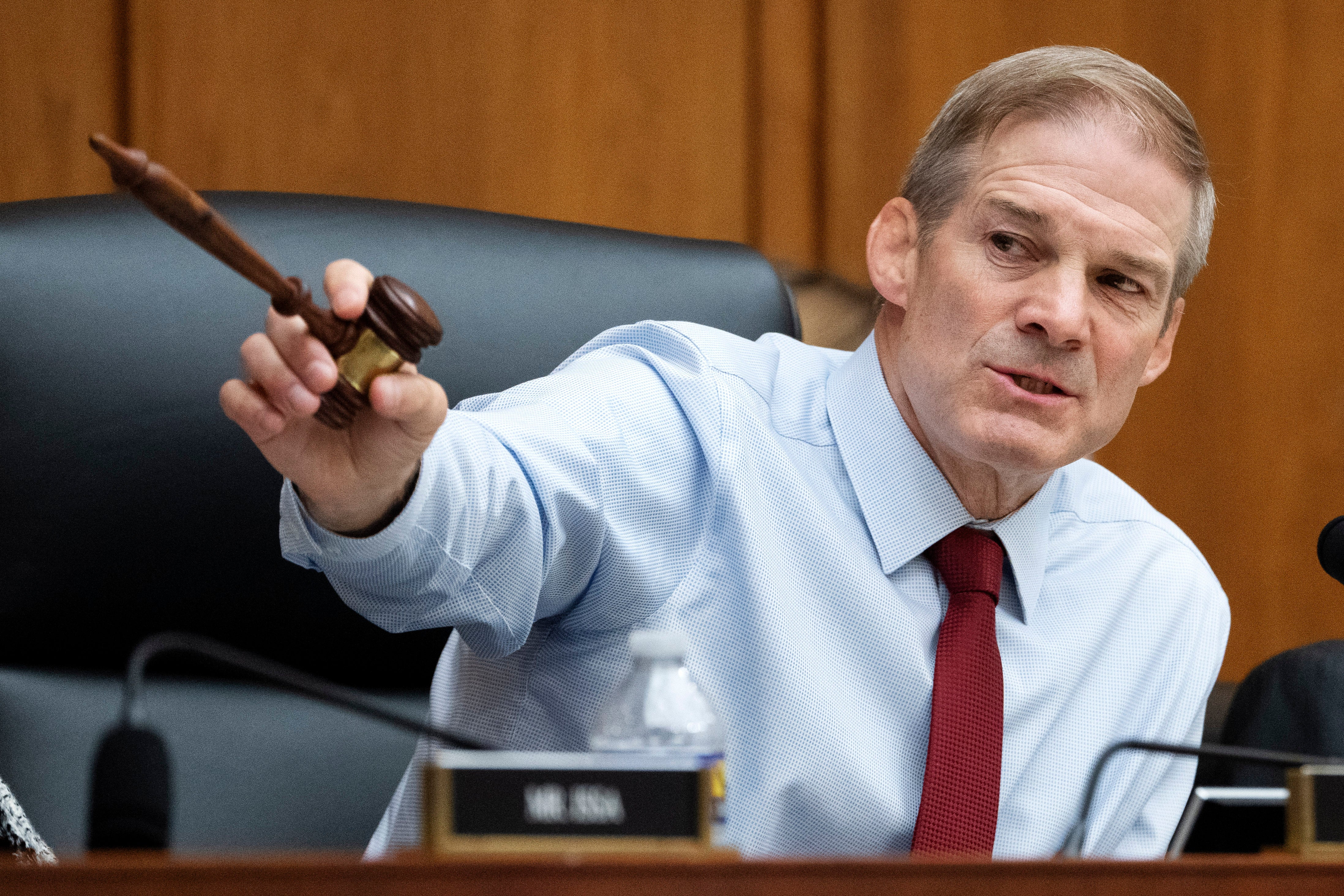 House Committee Chair Jim Jordan speaks during a hearing on the US Department of Justice on June 4.