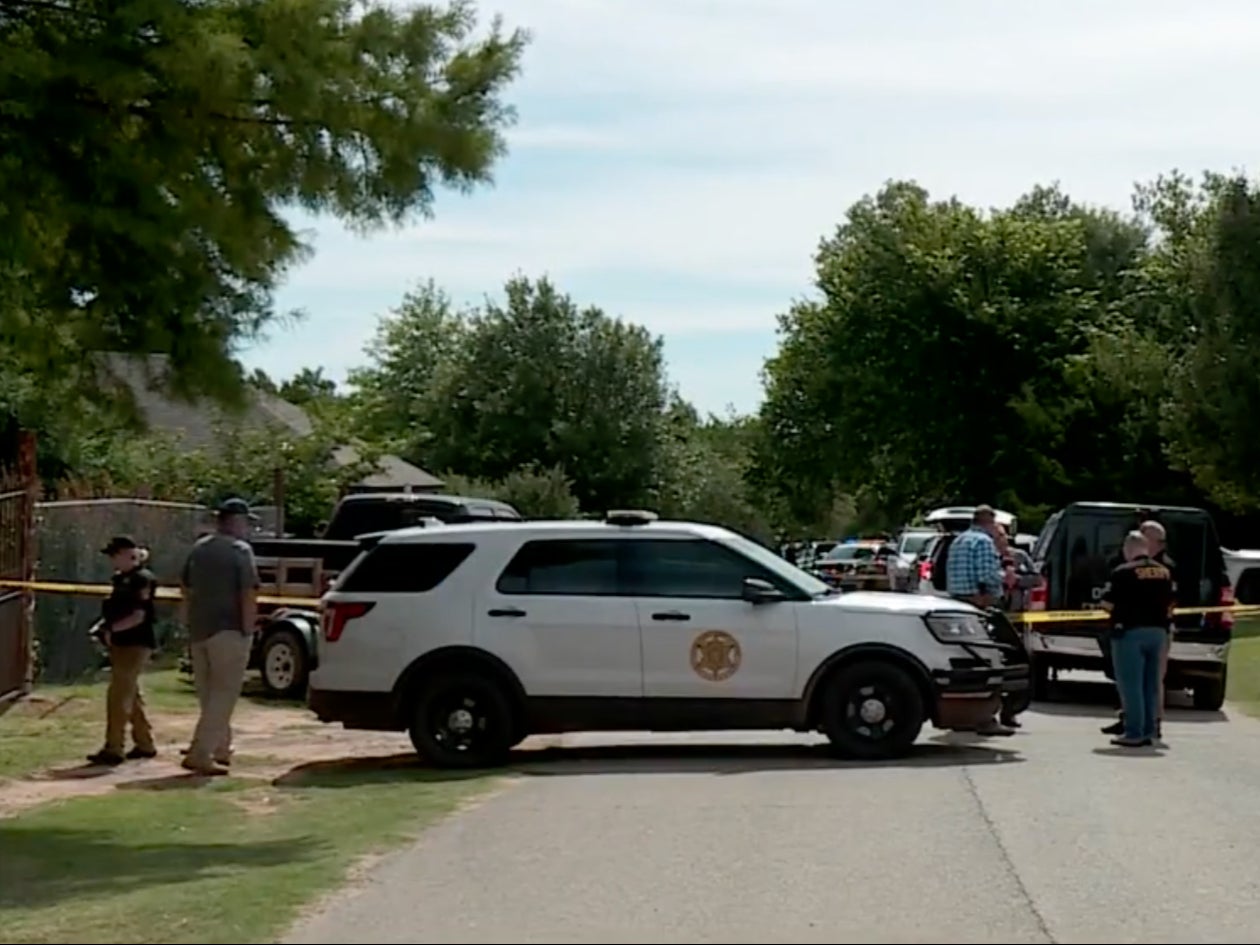 Logan County Sheriff’s deputies at the location where Jose Alaniz, 51, shot and killed his wife, Catalina Jimenez, 43, and then himself on June 10.