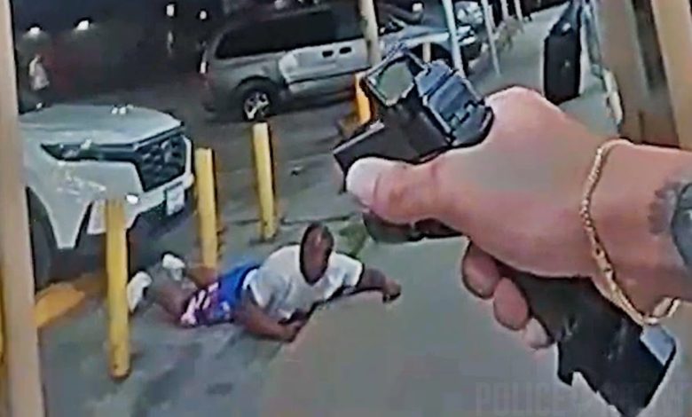 Houston Police Officer Shoots Man Running in Front of a Store With a Gun in Hand