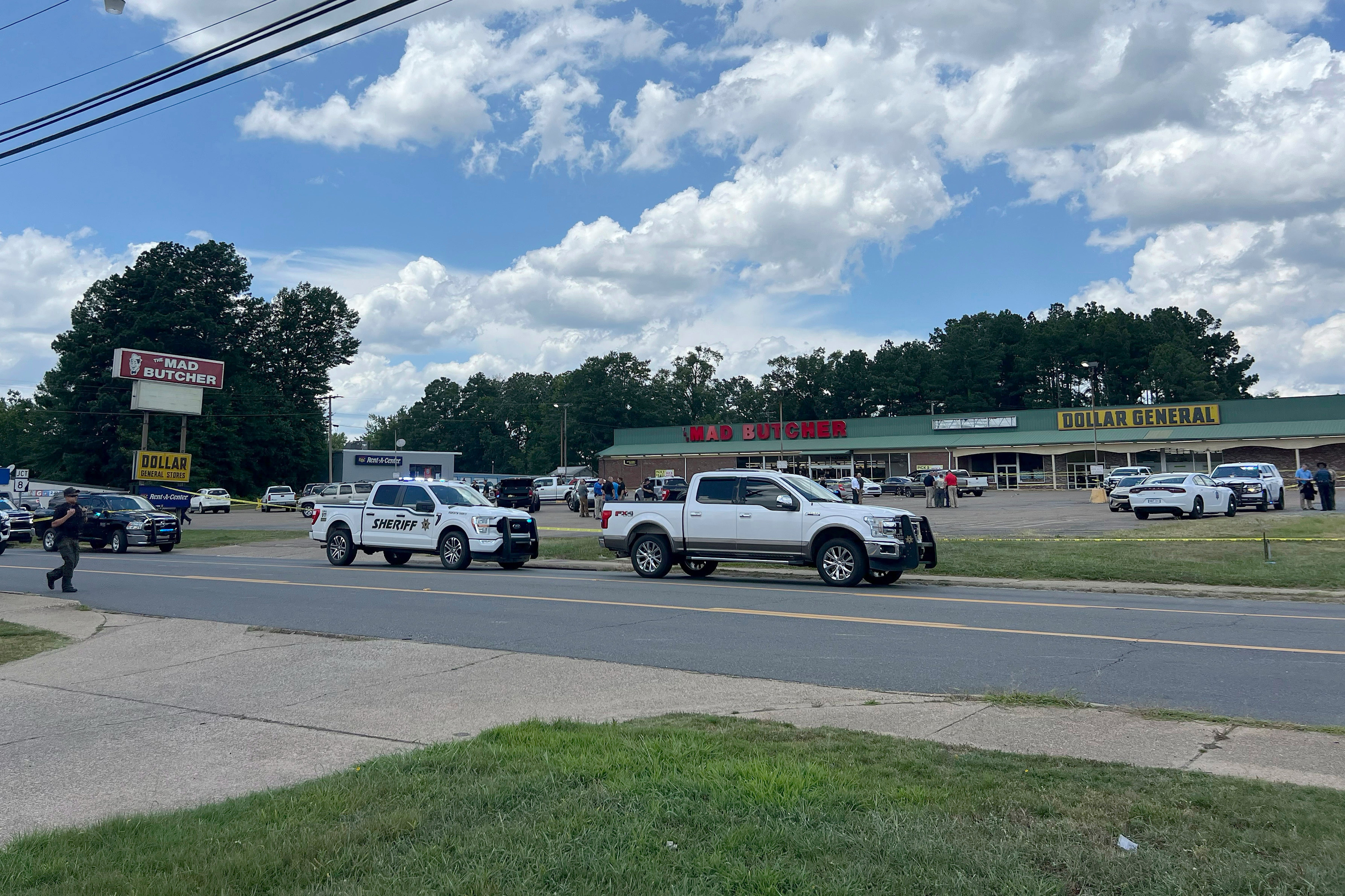 Three people were killed and six were hurt in a shooting at a Fordyce, Arkansas, grocery store. A nearby owner recalled the moment gunfire began and families ran into his store for safety.