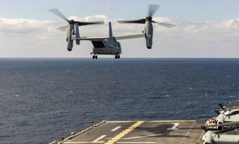 Osprey fleet won’t return to full flight operations until 2025