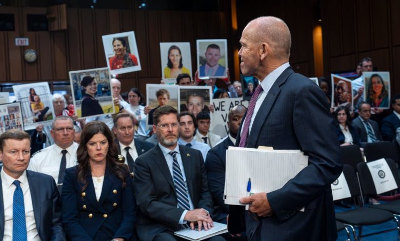 Boeing CEO apologizes to crash victims’ families at tense Senate hearing