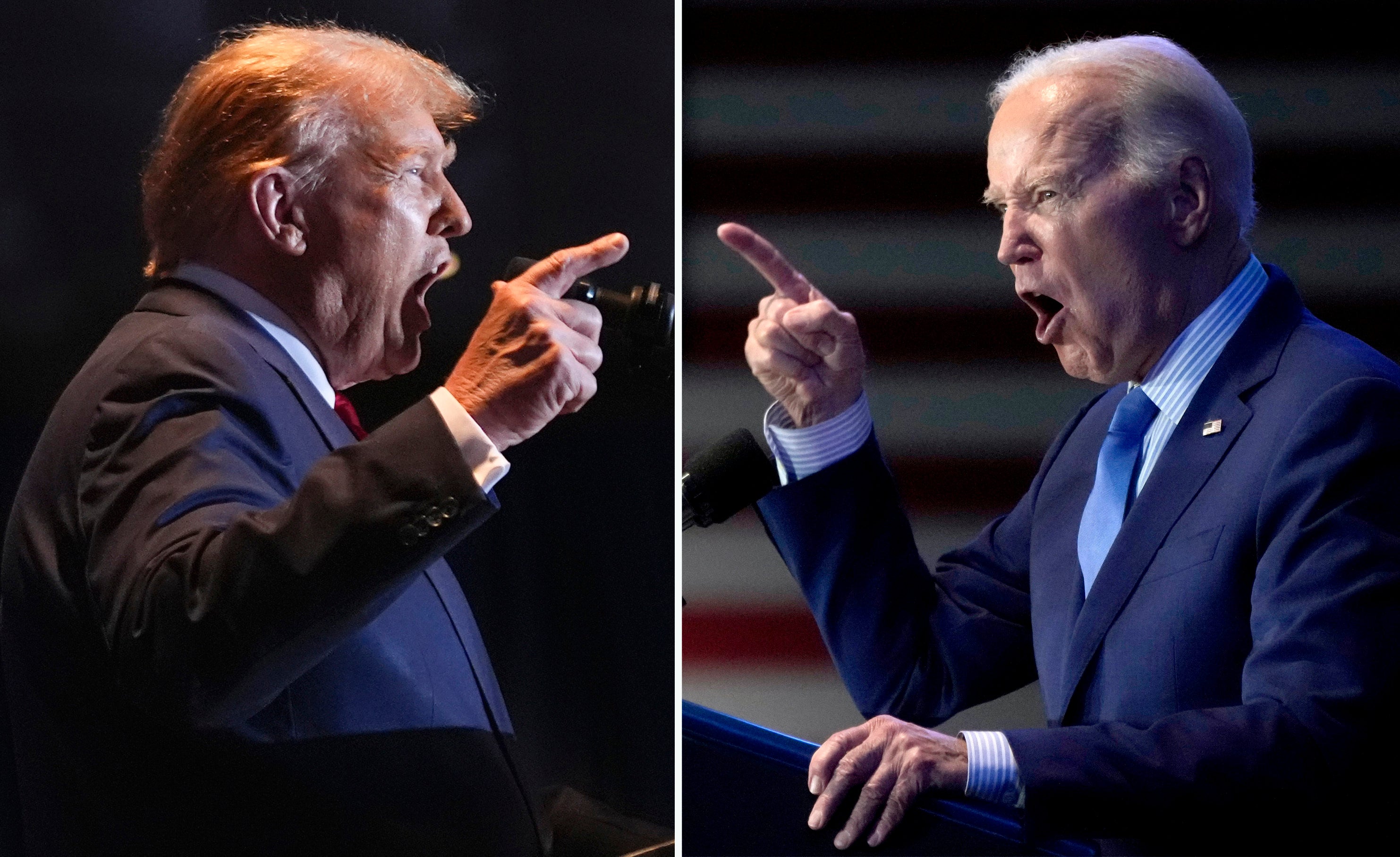 Donald Trump and Joe Biden