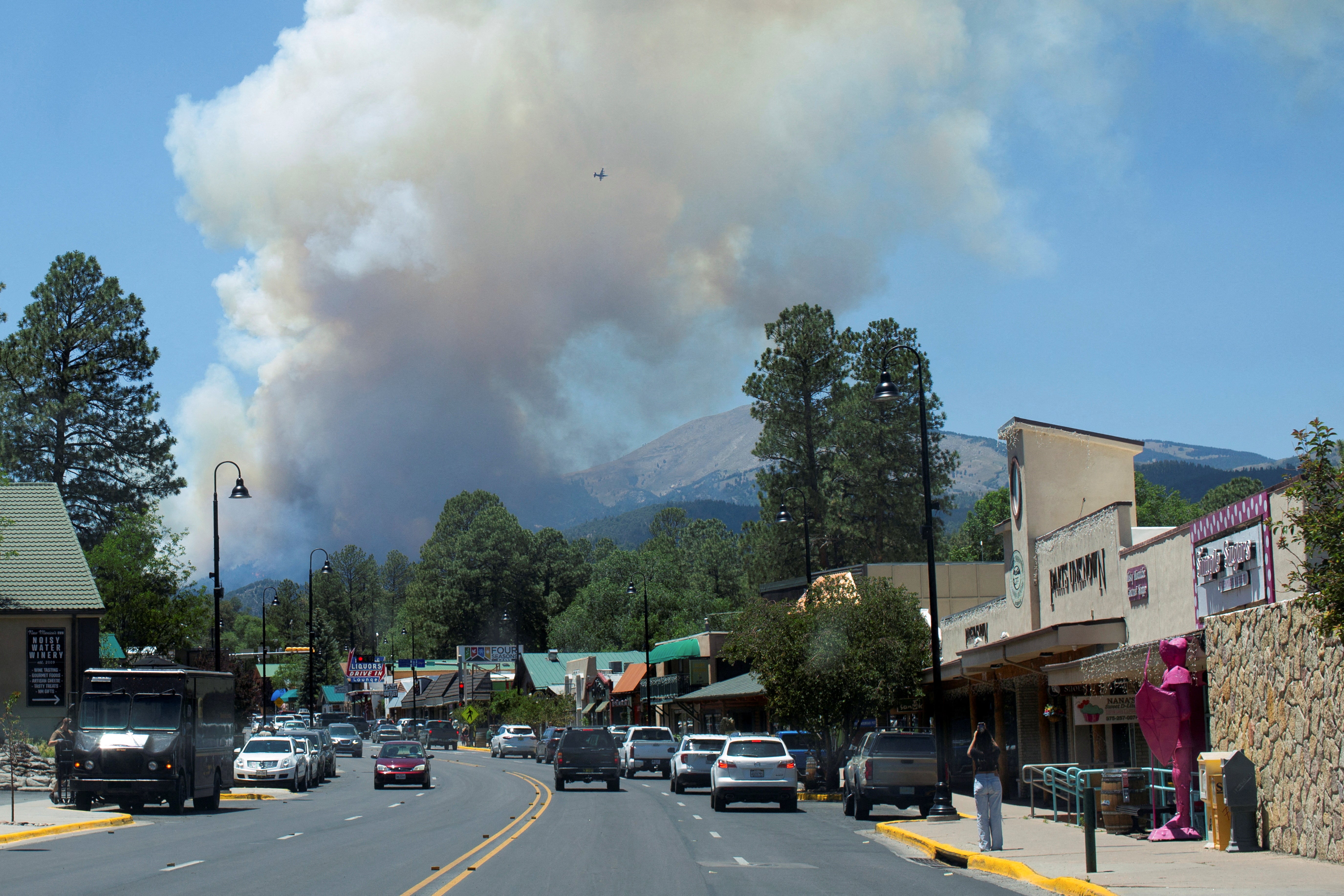 The South Fork Fire burns on the Mescalero Apache Reservation. It later engulfed the Lincoln National Forest causing mandatory evacuations in Ruidoso, New Mexico on 17 June 2024. Thousands of residents have been evacuated