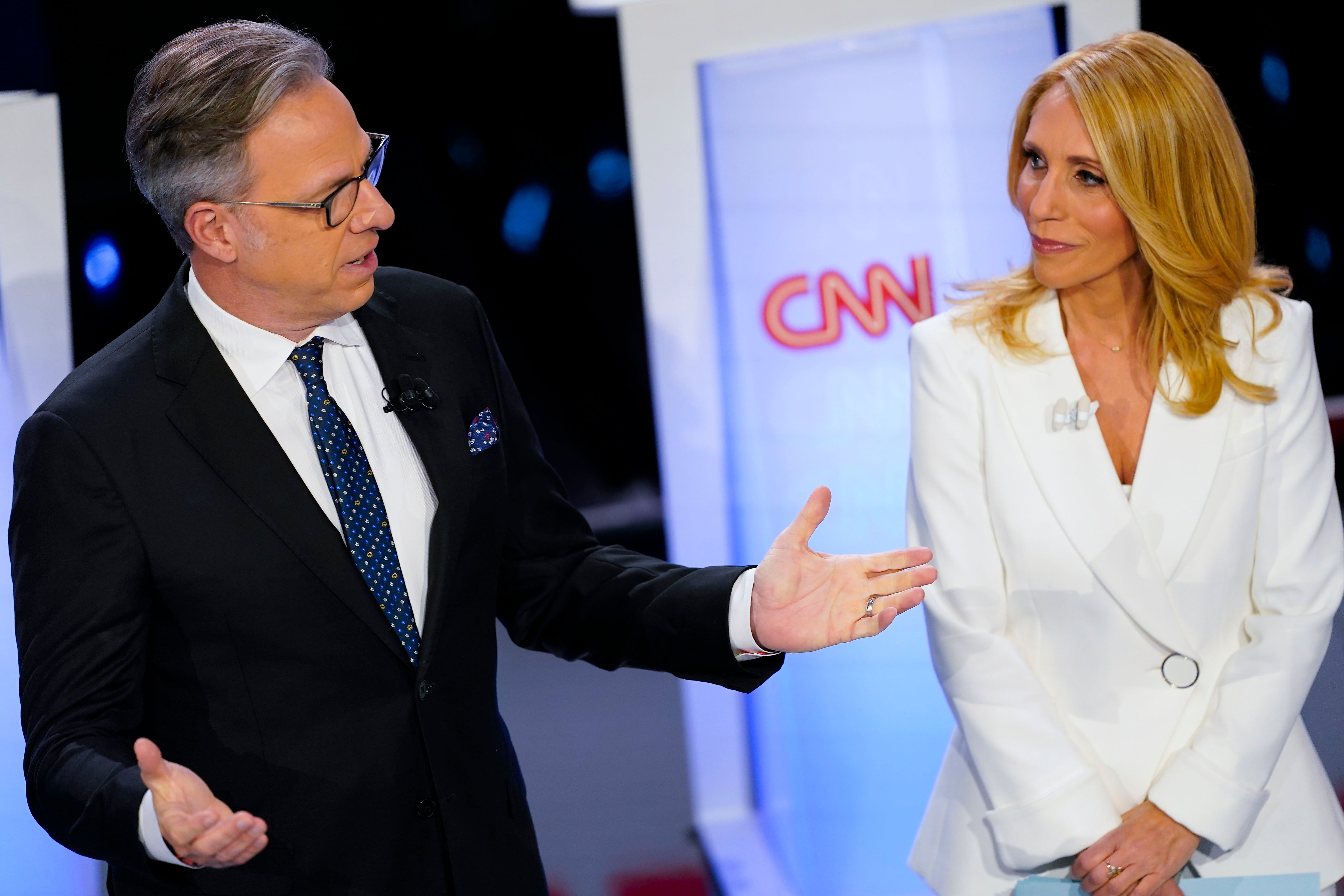 Moderators Jake Tapper and Dana Bash and Tapper were criticized online for offering no pushback during the debate and instead giving a “thank you” to each candidate after answers
