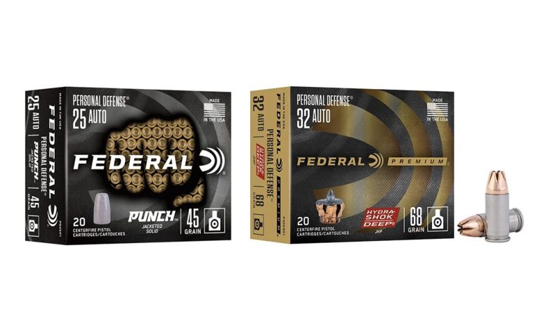 Federal Ammunition Releases .25 Auto & .32 Auto Defensive Loads