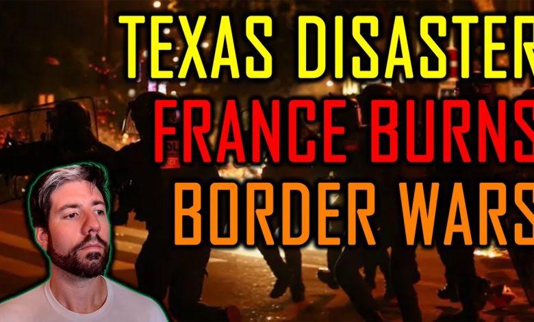 Grind Down TX Disaster, France Burns, UKR Tries to Steal NUKE Bomber, Poland Border War Same as USA?