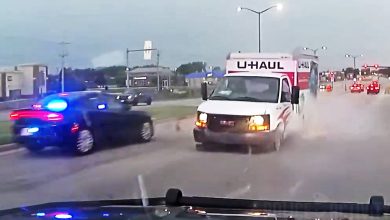 Armed Robbery Suspect Drives U-Haul Backwards in Attempt to Escape Police