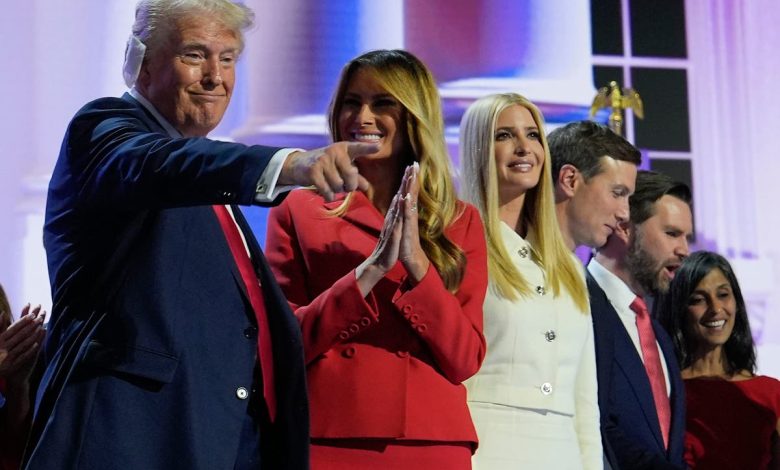 Ivanka Trump returns to politics as she joins father Donald on stage after rambling RNC speech