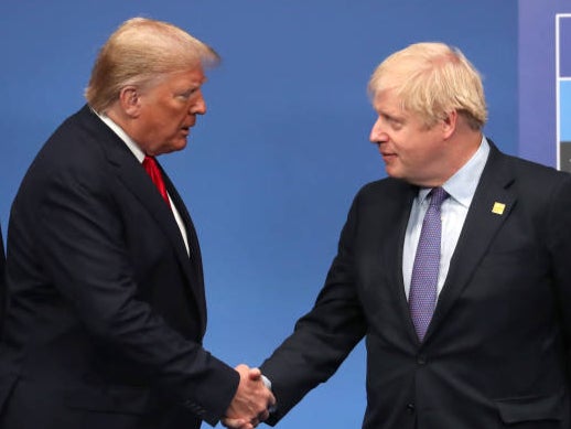 Trump and Johnson worked together for just over a year, their respective times in office overlapping from July 2019 to November 2020