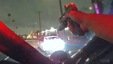 Wild Video Shows Man Shooting at LAPD Officers With a Machine Gun During Traffic Stop