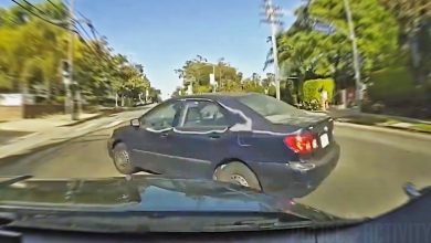 LAPD Patrol Car Collides With Civilian Vehicle During Code-3 Response