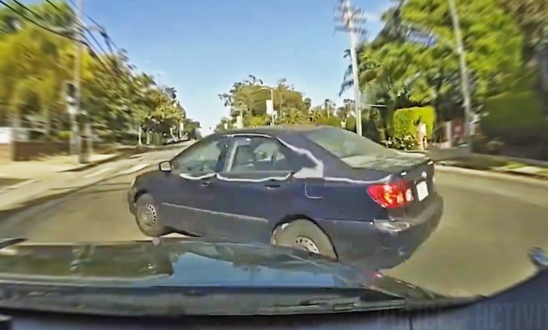 LAPD Patrol Car Collides With Civilian Vehicle During Code-3 Response