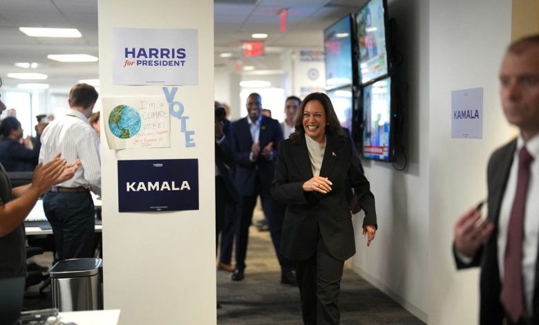 Biden speaks to campaign staff as he passes the torch to Kamala: ‘We’re still fighting in this fight together’