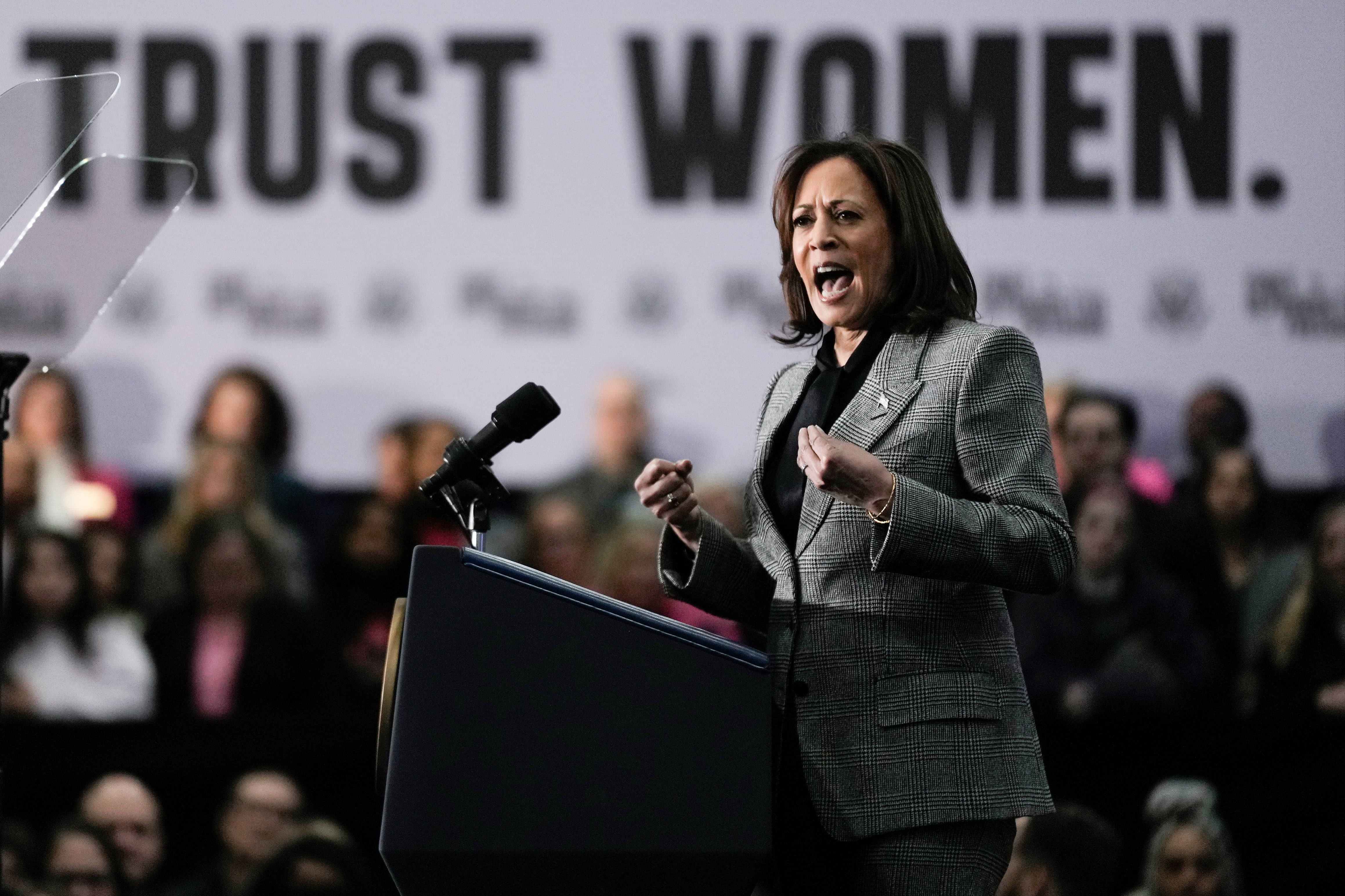 Vice President Kamala Harris is embracing her position as the Democrats’ leading champion for abortion rights in this year's election. Harris visits Wisconsin on Monday for the first in a series of nationwide events focused on abortion, which remains politically potent almost two years since the Supreme Court overturned Roe v. Wade