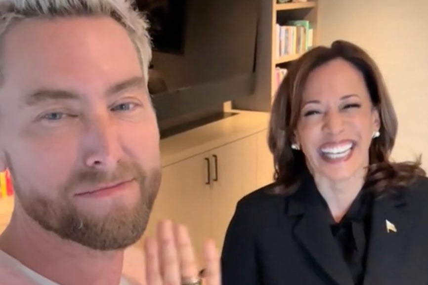 Kamala Harris joins TikTok and mocks Donald Trump with a video collaboration with former NYSNYC member Lance Bass