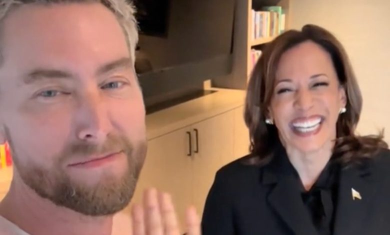 Kamala Harris joins TikTok and mocks Trump with ‘Bye Bye Bye’ video with Lance Bass