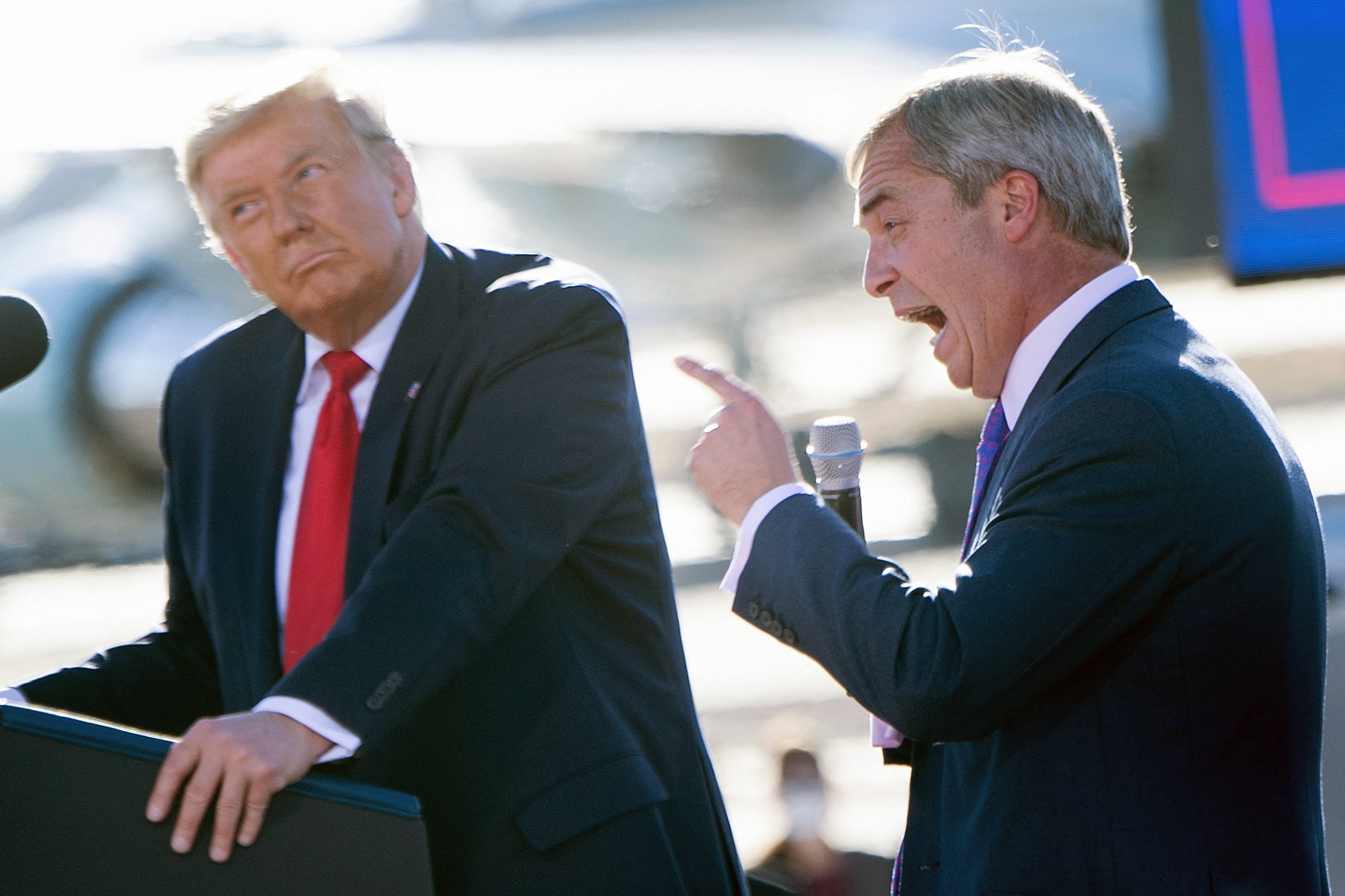 Farage said he’d dropped by to check on his “friend” Donald Trump after the shooting last weekend