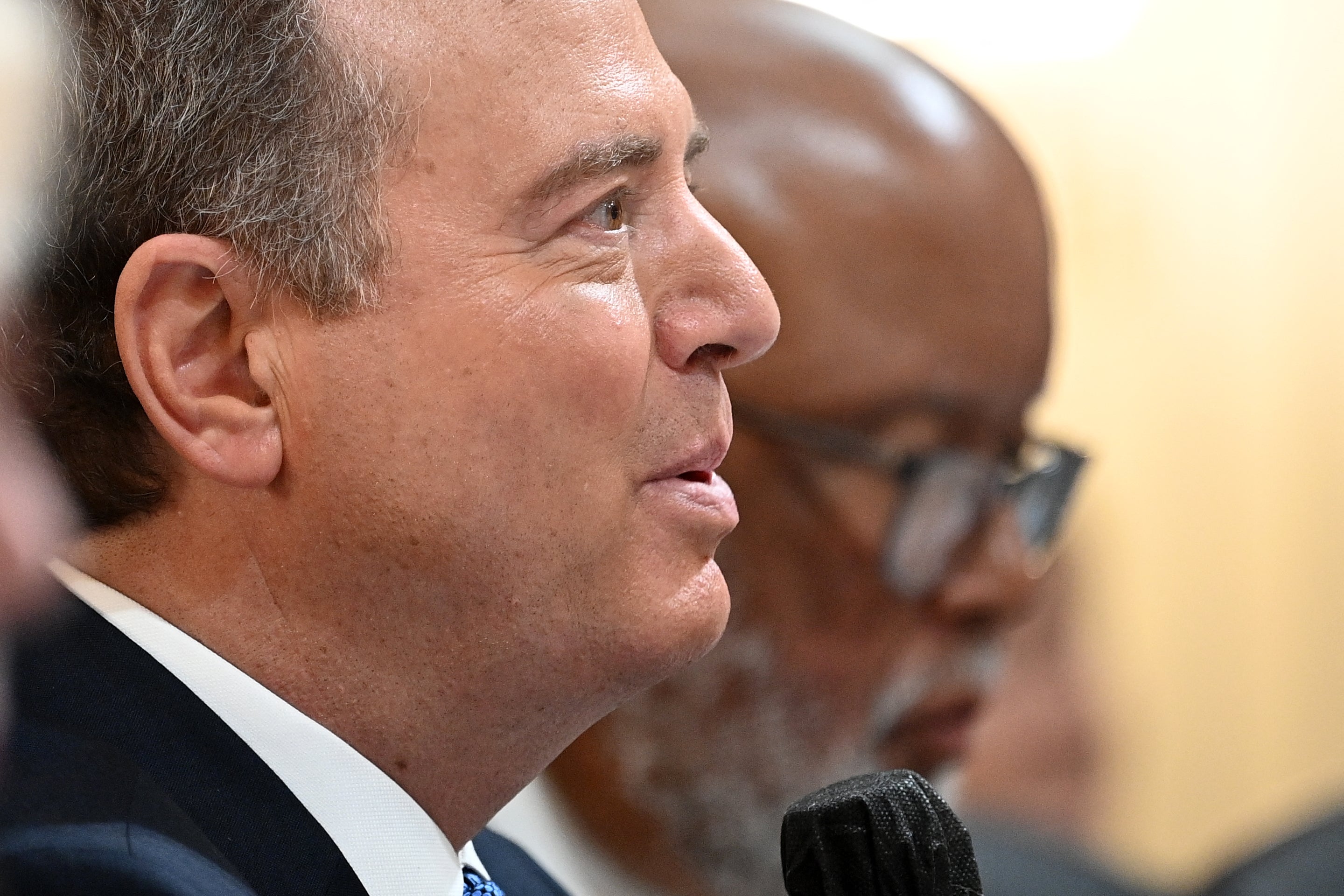 Congressman Adam Schiff speaks during the fourth hearing by the House select committee to investigate January 6 on June 21, 2022. He is now among a growing number of congressional Democrats urging Joe Biden to drop out of the presidential race, citing the threats of a second Donald Trump presidency.