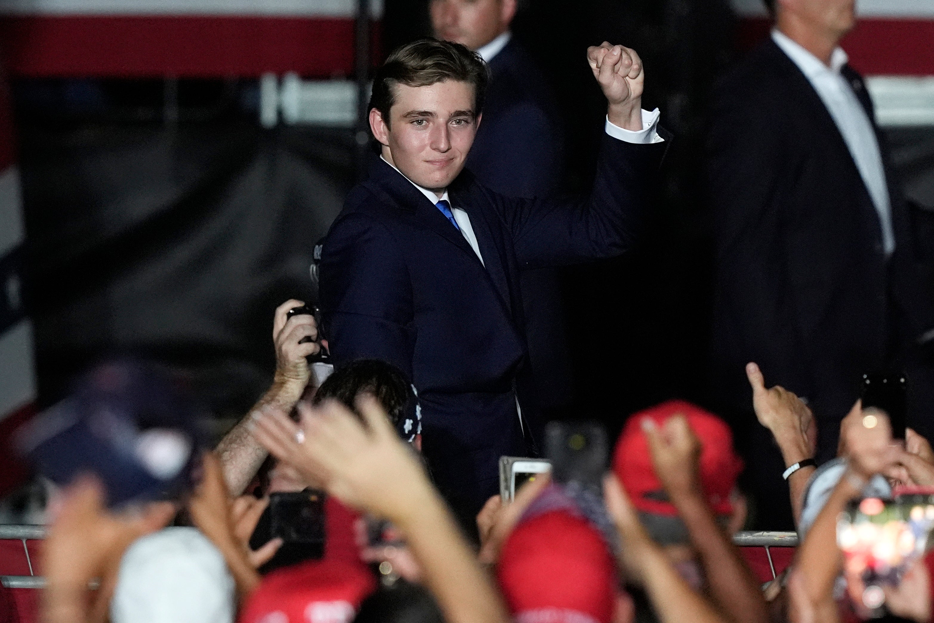 Barron Trump, the youngest son of former president Donald Trump, supports the right-wing online streamer and told his dad they were “friends.”