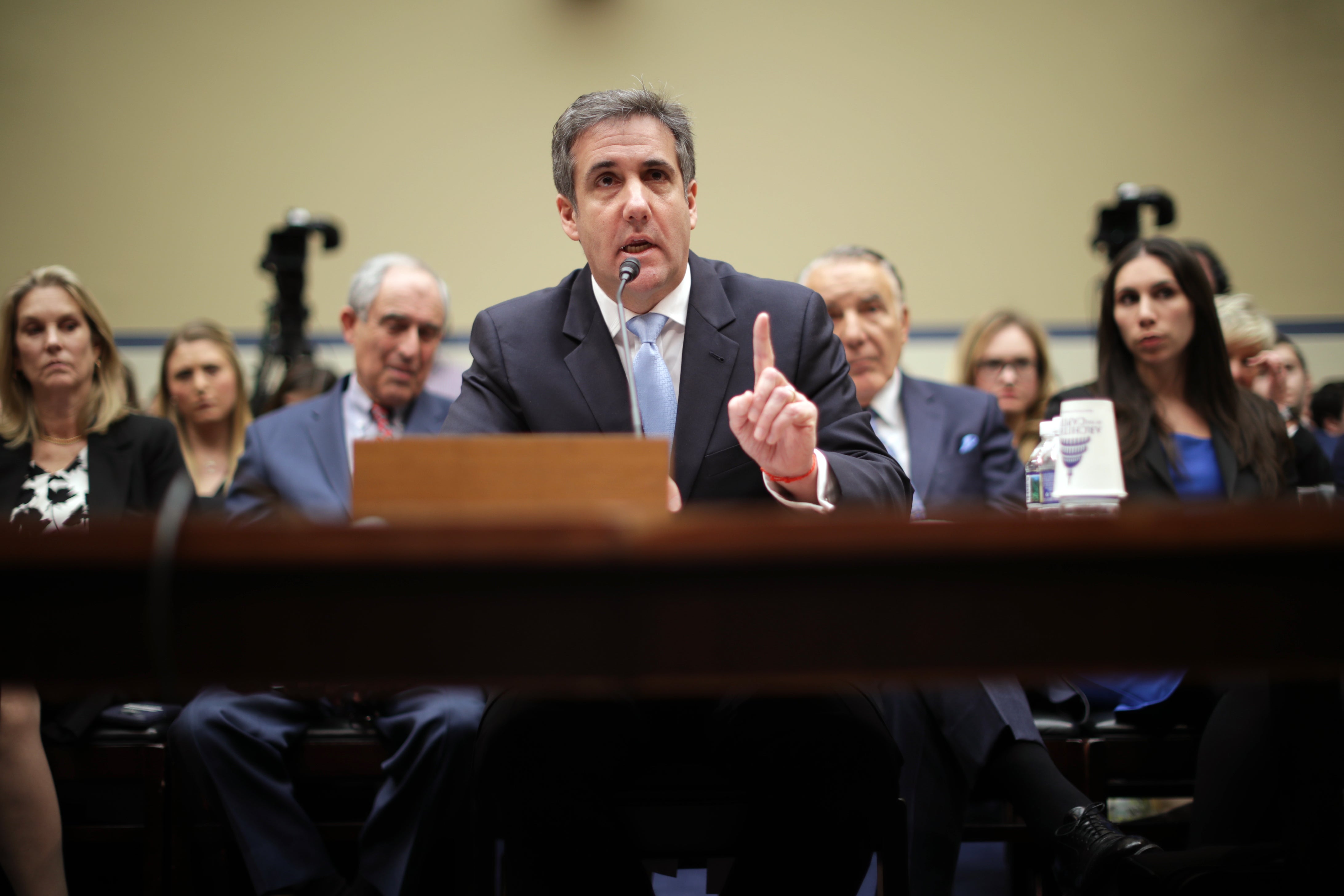 Michael Cohen testified to the House Oversight Committee in 2019 a year after pleading guilty to tax evasion, campaign finance violations and lying to Congres.