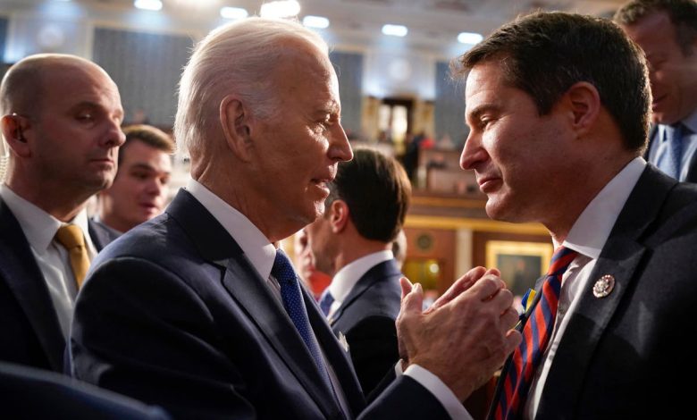 Democrat says he called for Biden to quit race after president failed to recognize him