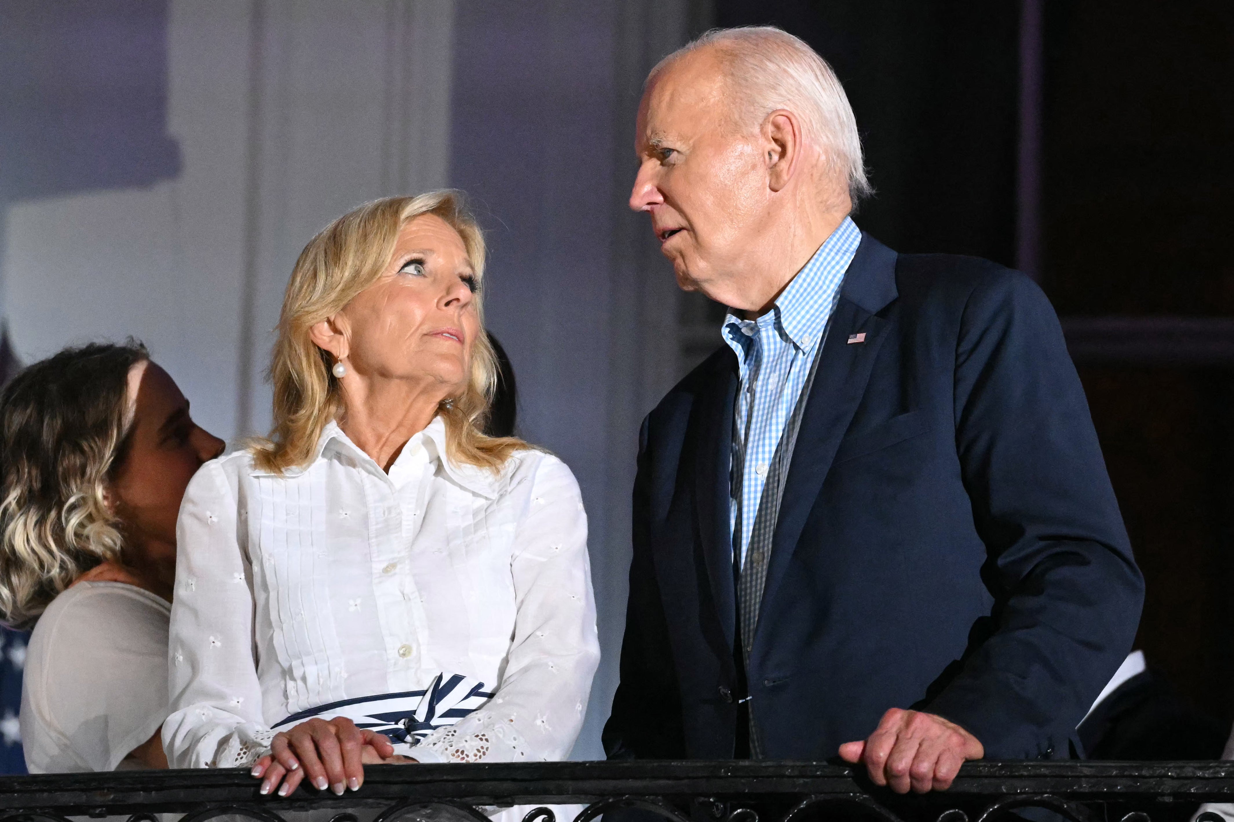 Biden and first lady Jill in Washington DC on 4 July