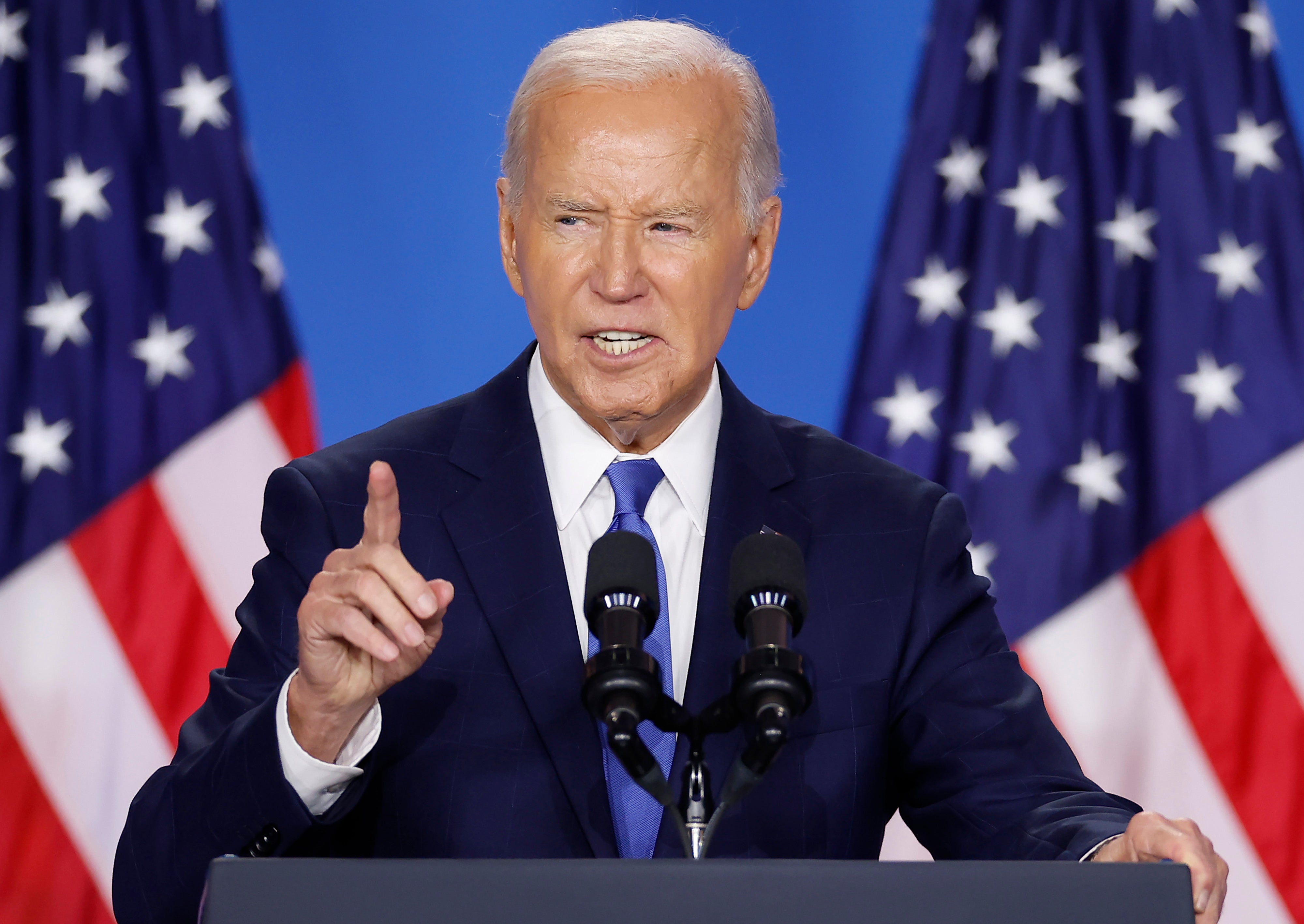 US president Joe Biden holds news conference at the 2024 Nato Summit